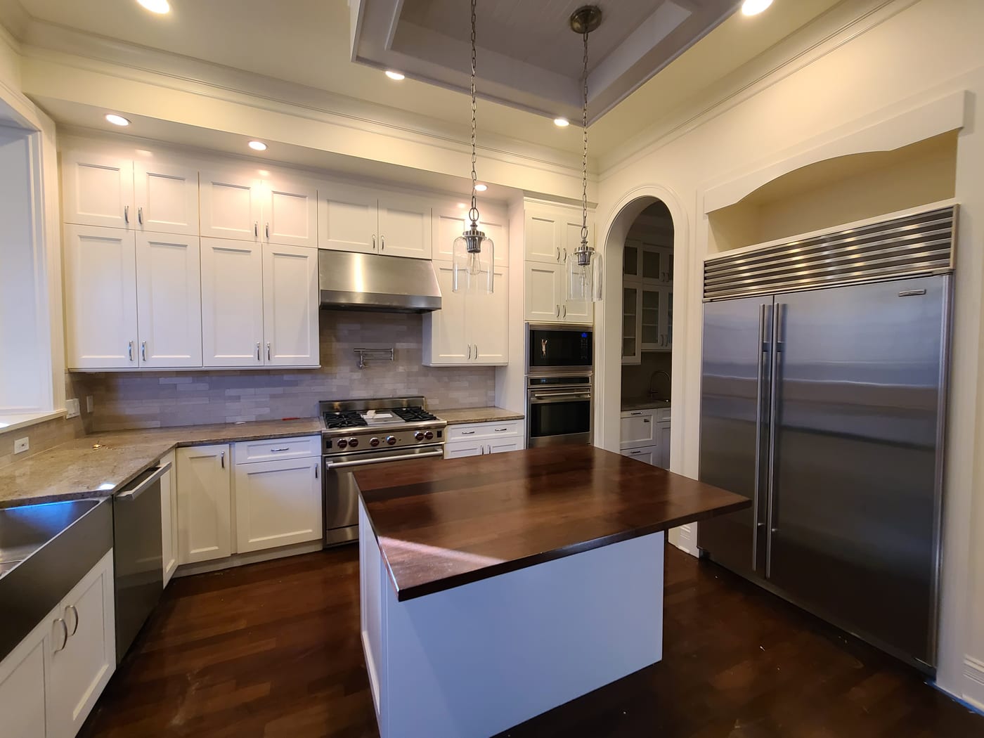 White Cabinet Painting Hardware Upgrade