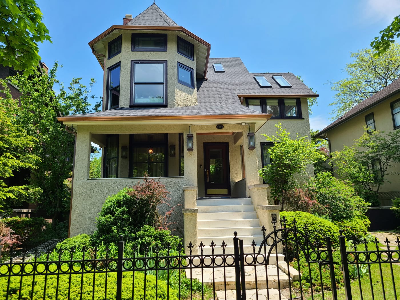 Home Exterior Painting Victorian Iron Fence