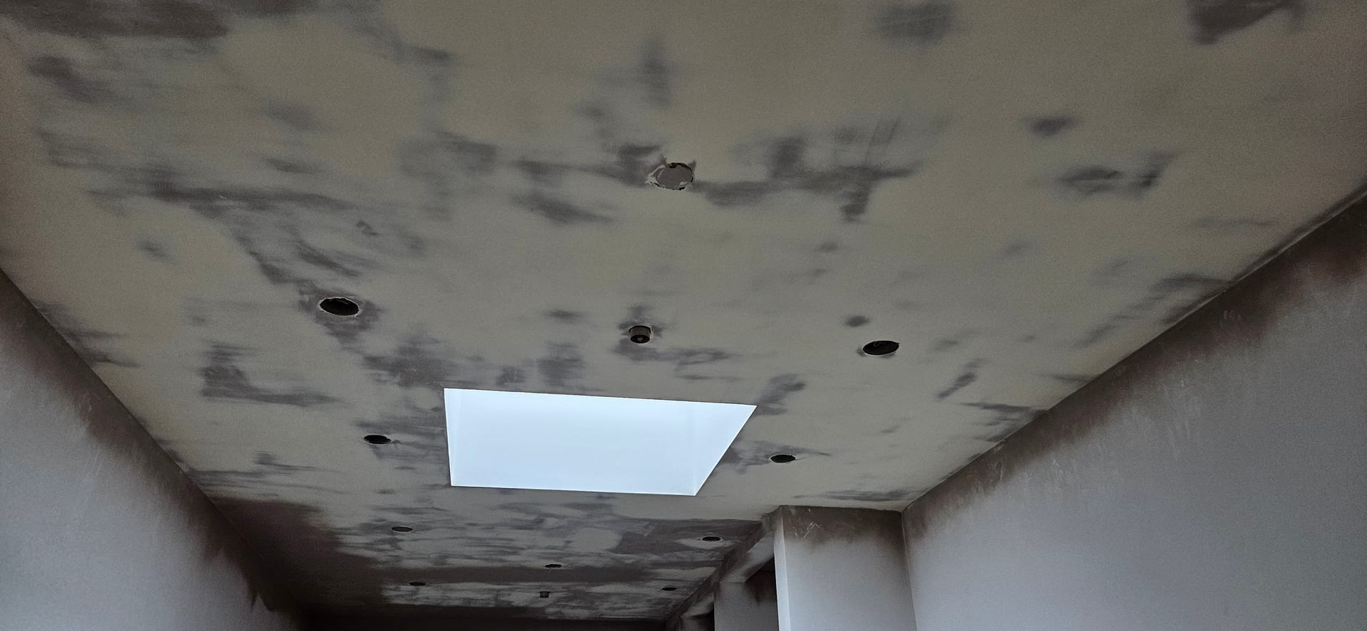 Ceiling Drywall Skim Coat Repair Skylight - Drywall Repair by Z&Z Painting