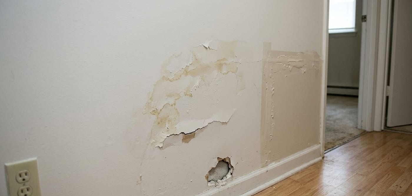 Damaged Drywall Tenant Repair - Drywall Repair by Z&Z Painting