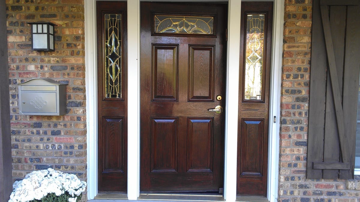 Refinished Front Door Fresh Paint - Exterior Painting by Z&Z Painting
