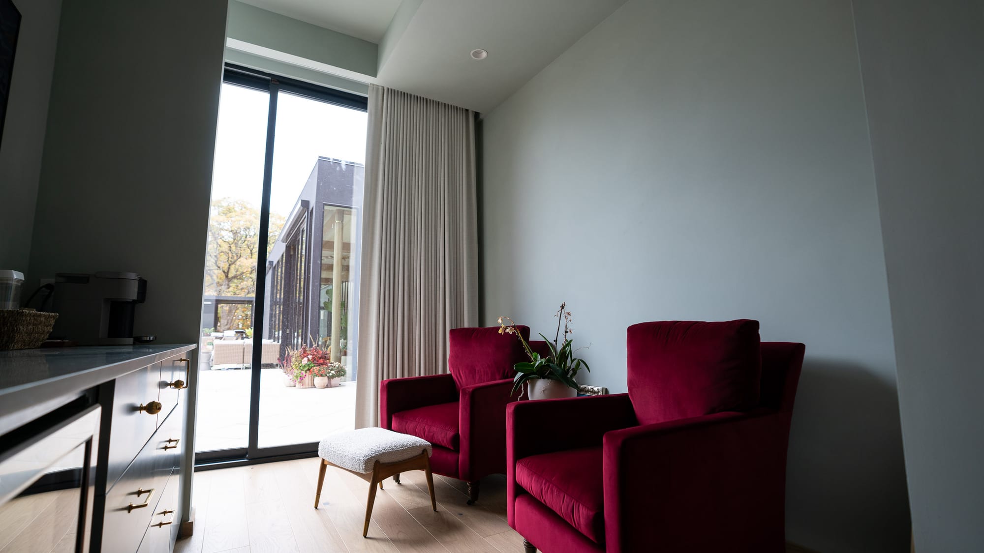 Limewash interior project photo.